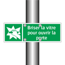 Briser la vitre pour ouvrir la porte