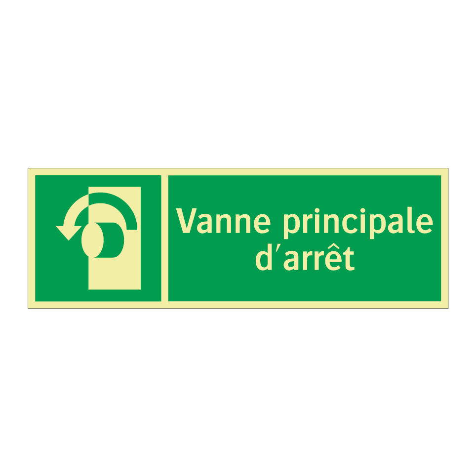 Vanne principale d'arrêt