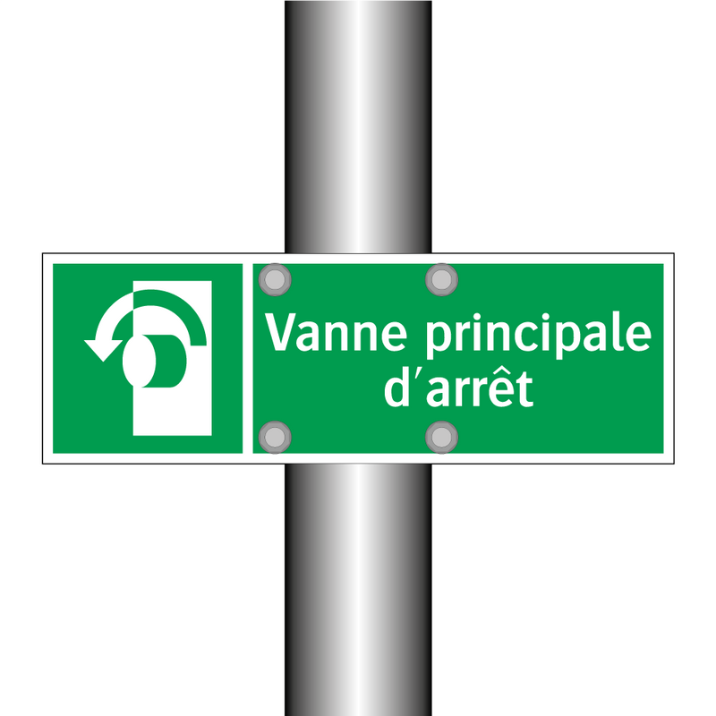 Vanne principale d'arrêt