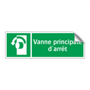 Vanne principale d'arrêt