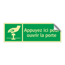 Appuyez ici pour ouvrir la porte
