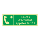 En cas d'accident, appelez le 112