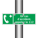 En cas d'accident, appelez le 112