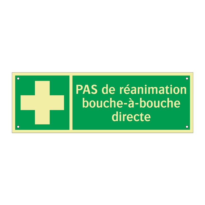 PAS de réanimation bouche-à-bouche directe