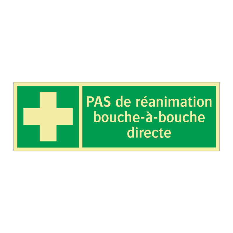 PAS de réanimation bouche-à-bouche directe