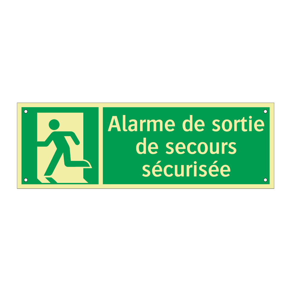 Alarme de sortie de secours sécurisée