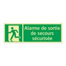 Alarme de sortie de secours sécurisée