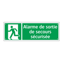 Alarme de sortie de secours sécurisée