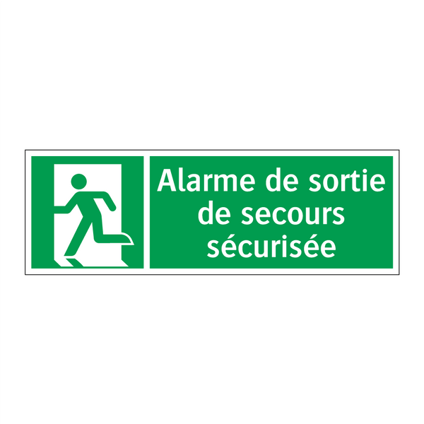 Alarme de sortie de secours sécurisée