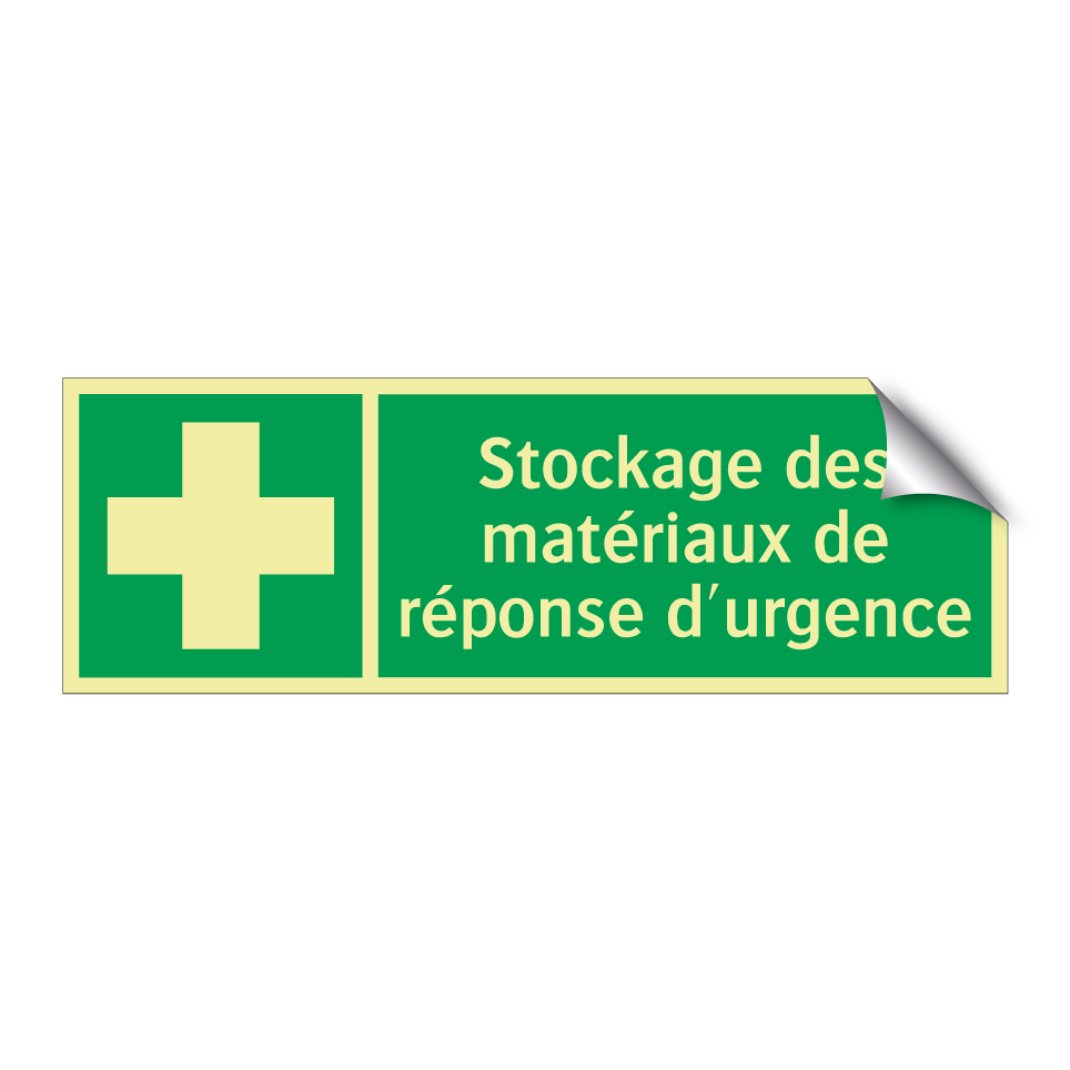 Stockage des matériaux de réponse d'urgence