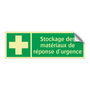 Stockage des matériaux de réponse d'urgence