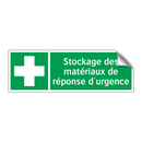 Stockage des matériaux de réponse d'urgence