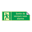 Sortie de secours sous alarme