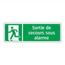 Sortie de secours sous alarme
