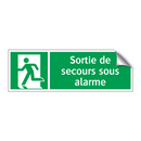 Sortie de secours sous alarme