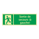 Sortie de secours (à gauche)