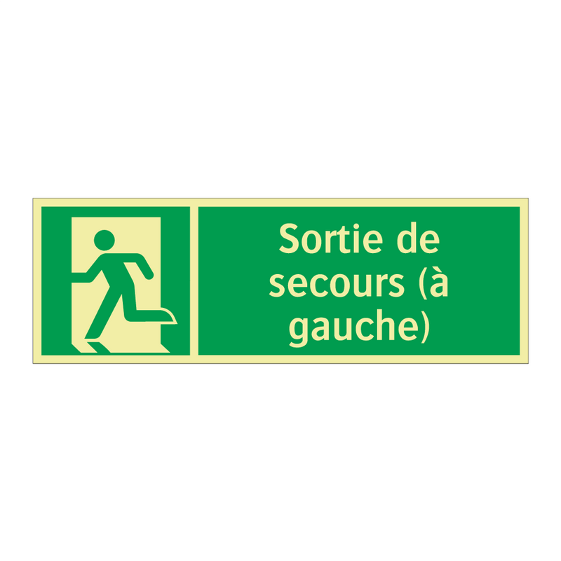 Sortie de secours (à gauche)