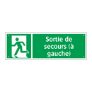Sortie de secours (à gauche)