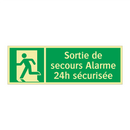 Sortie de secours Alarme 24h sécurisée