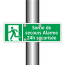 Sortie de secours Alarme 24h sécurisée