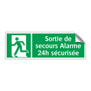 Sortie de secours Alarme 24h sécurisée