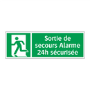 Sortie de secours Alarme 24h sécurisée