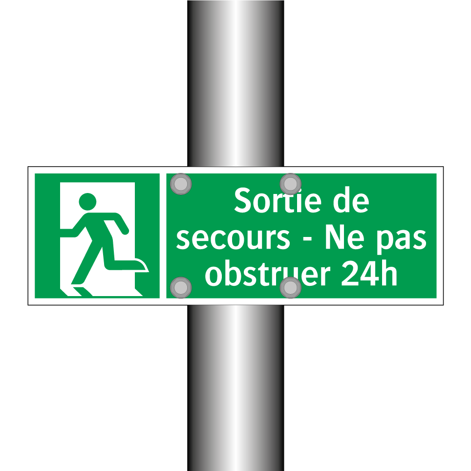 Sortie de secours - Ne pas obstruer 24h