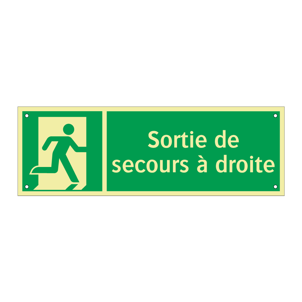 Sortie de secours à droite