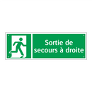 Sortie de secours à droite