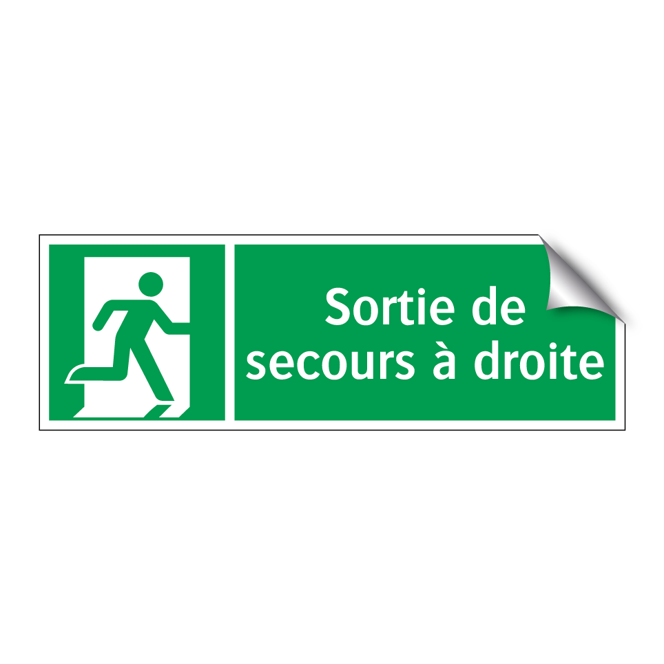 Sortie de secours à droite