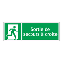 Sortie de secours à droite