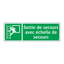 Sortie de secours avec échelle de secours