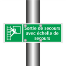 Sortie de secours avec échelle de secours