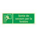 Sortie de secours par la fenêtre