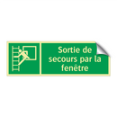 Sortie de secours par la fenêtre