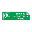 Sortie de secours par la fenêtre