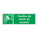 Fenêtre de sortie de secours