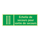 Échelle de secours pour sortie de secours