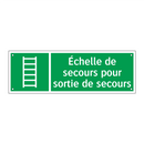 Échelle de secours pour sortie de secours