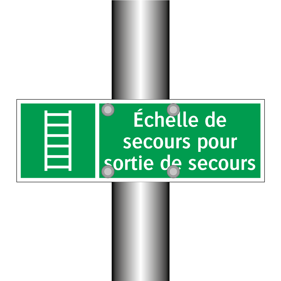 Échelle de secours pour sortie de secours