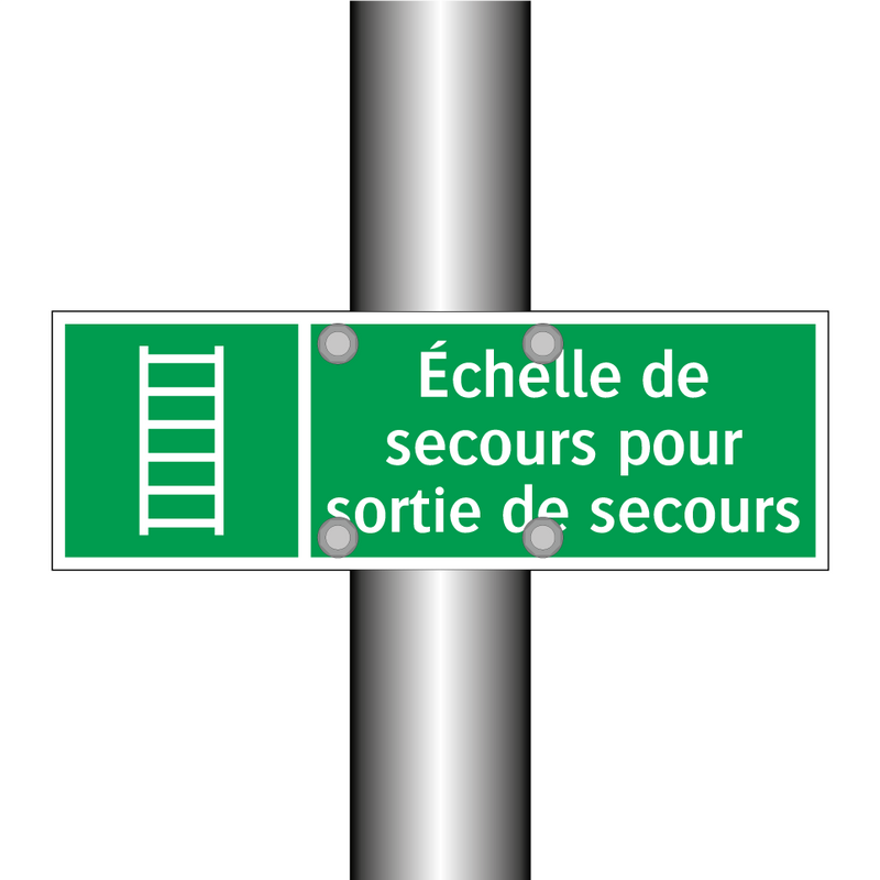 Échelle de secours pour sortie de secours
