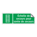 Échelle de secours pour sortie de secours