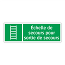 Échelle de secours pour sortie de secours