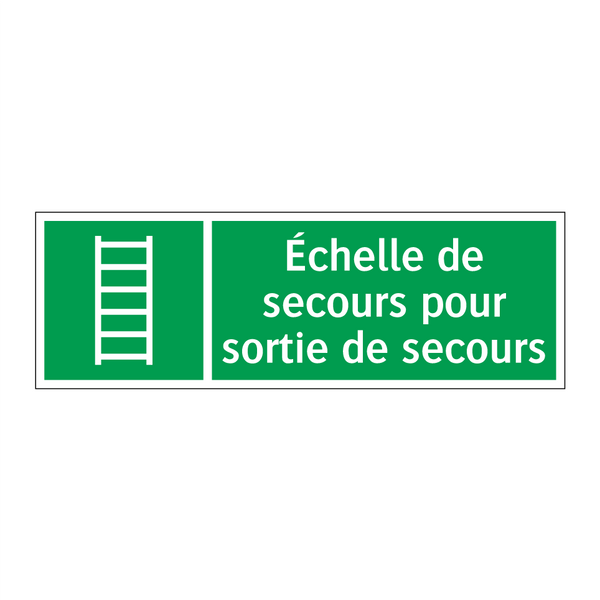 Échelle de secours pour sortie de secours