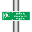 Sortie de secours avec échelles