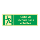 Sortie de secours sans échelles