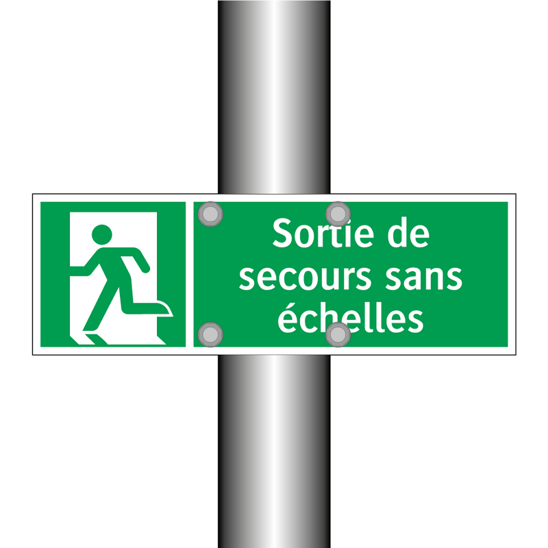 Sortie de secours sans échelles