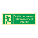Sortie de secours Stationnement interdit