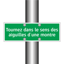 Tournez dans le sens des aiguilles d'une montre