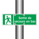 Sortie de secours en bas